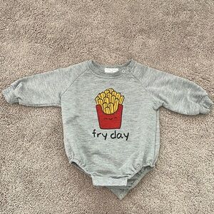 Unisex Sweatshirt Onsie- Happy FRY day!